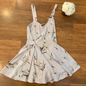 Margot Floral A-Line Lace up Dress